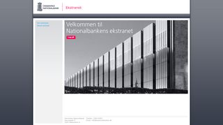 
                            11. Nationalbankens extranet (NEXT)