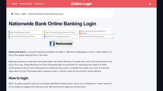 
                            9. Nationwide Bank Online Banking Login | Sign In