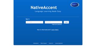 
                            5. NativeAccent: Login to the site