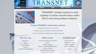 
                            7. NATO Transnet portal