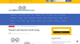 
                            6. Naukri Job Search 2018-19 Majhi Naukri Govt Job - Sarkari ...