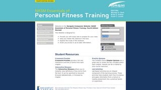 
                            8. Navigate Companion Website: NASM Essentials of Personal ...