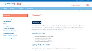 
                            8. NaviNet® | PerformCare