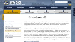 
                            3. Navy COOL - Understanding your LaDR