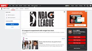 
                            9. NBA G League - National Basketball Association Teams ...
