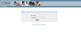 
                            7. NBME ® Web Testing Services - Proctor Login Page