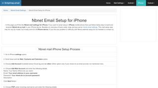 
                            9. Nbnet Email Setup - iPhone | nbnet.nb.ca | SmtpImap