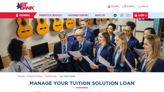 
                            6. NBT Bank | Manage Your Tuition Solution Loan