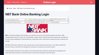 
                            6. NBT Bank Online Banking Login | Sign In Page