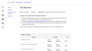 
                            6. NC WiseOwl - Instructure