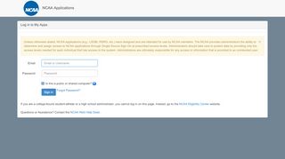
                            10. NCAA Apps Login