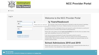 
                            5. NCC Provider Portal - Log In - Nottingham City Council