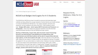 
                            10. NCEdCloud Badges and Logins for K-5 Students