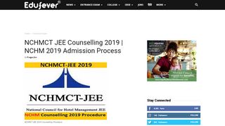 
                            6. NCHMCT JEE Counselling 2019 - Edufever