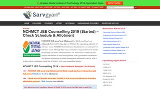 
                            7. NCHMCT JEE Counselling 2019 (Started) - Check Schedule ...