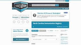 
                            3. NCIR - North Carolina Immunization Registry