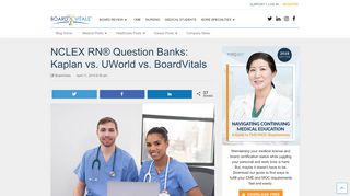 
                            6. NCLEX RN® Question Banks: Kaplan vs. UWorld vs. BoardVitals