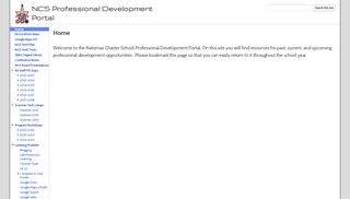 
                            7. NCS Professional Development Portal - Google Sites