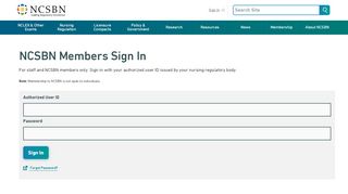 
                            7. NCSBN Members Sign In | NCSBN