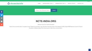 
                            8. ncte-india.org - National Council for Teacher Education