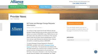 
                            7. NCTracks and Manage Change Requests Submissions - Alliance ...