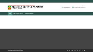 
                            1. NDA Application Portal - Nigerian Defence Academy