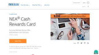 
                            2. NEA Cash Rewards Card | NEA Member Benefits