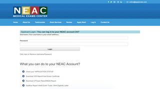 
                            6. NEAC Medical Exam Application Center