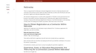 
                            3. Nebraska - Contractor License Exam Prep