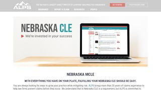 
                            8. NEBRASKA MCLE - alpsnet.com