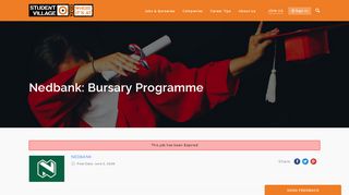 
                            6. Nedbank: Bursary Programme - Student Village