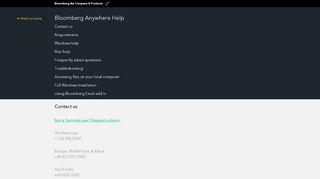 
                            4. Need help? Learn more. - Bloomberg Anywhere