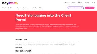 
                            2. Need Help Logging Into The Client Portal | Keystart