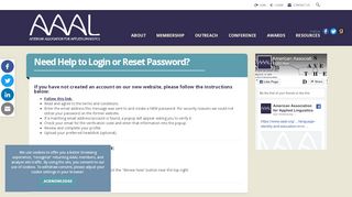 
                            3. Need Help to Login or Reset Password? - American Association For ...