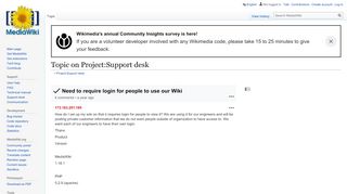 
                            7. Need to require login for people to use our Wiki on Project ... - MediaWiki