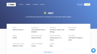 
                            11. NEET (AIPMT) 2019 Registration, Exam dates, Admit …