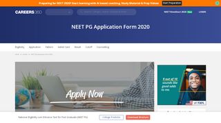 
                            4. NEET PG Application Form 2020, Registration - Apply here