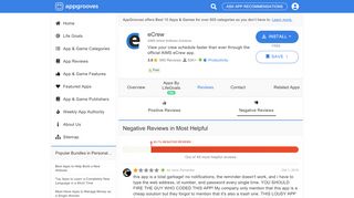 
                            4. Negative Reviews: eCrew - by AIMS Airline Software Solutions ...