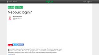 
                            8. Neobux login? / myLot