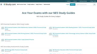 
                            7. NES (National Evaluation Series) Test Study Guides | Study.com