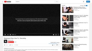 
                            9. Nespresso Pixie: How To - Descaling - YouTube
