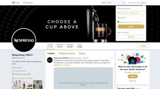 
                            9. Nespresso USA (@NespressoUSA) | Twitter