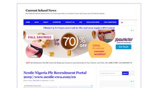 
                            7. Nestle Nigeria Plc Recruitment Portal 2019/2020 and How to Apply ...