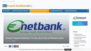 
                            9. netbank Prepaid Kreditkarte: Für alle, die es fair und ...