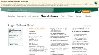 
                            2. Netbank Privat - Andelskassen