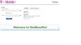 
                            5. NetBenefits Login Page - T-Mobile - Fidelity Investments