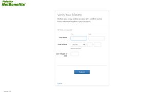 
                            7. NetBenefits | Verify Your Identity - Fidelity Investments
