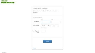 
                            3. NetBenefits | Verify Your Identity