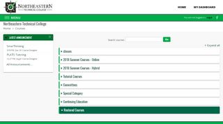 
                            10. NETC: Course categories - Northeastern Technical College