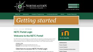 
                            7. NETC Portal Login Northeastern Technical College Cheraw, SC